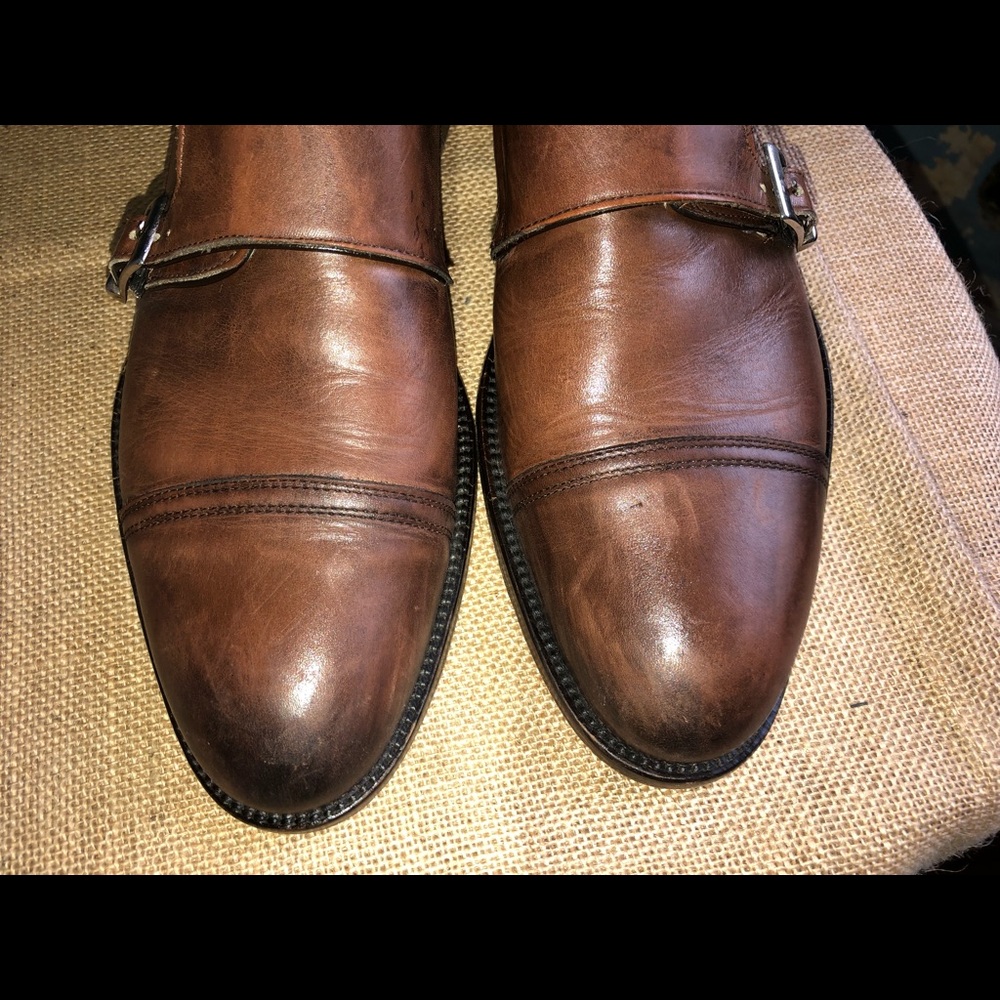 Men’s Brown Wall+Water Double Monkstraps 8.5